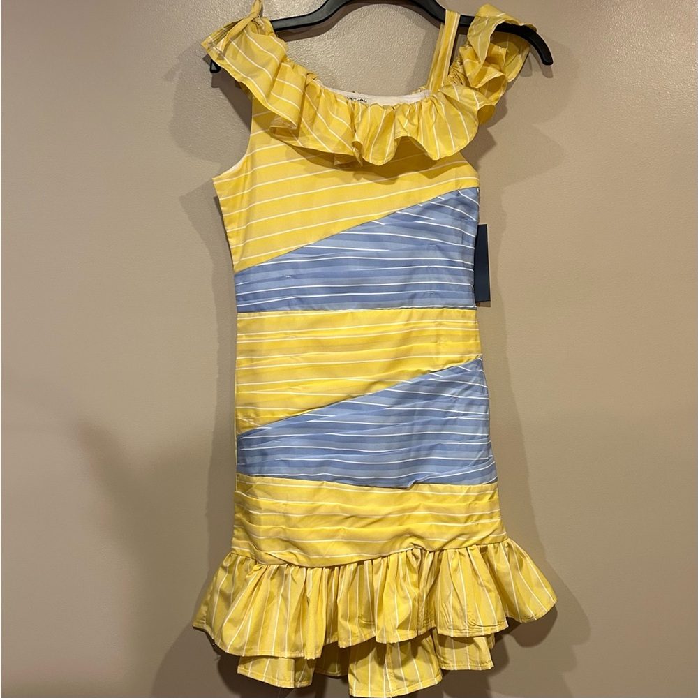 Habitual Color Block High-Low-Hem Dress - Picture 4 of 11